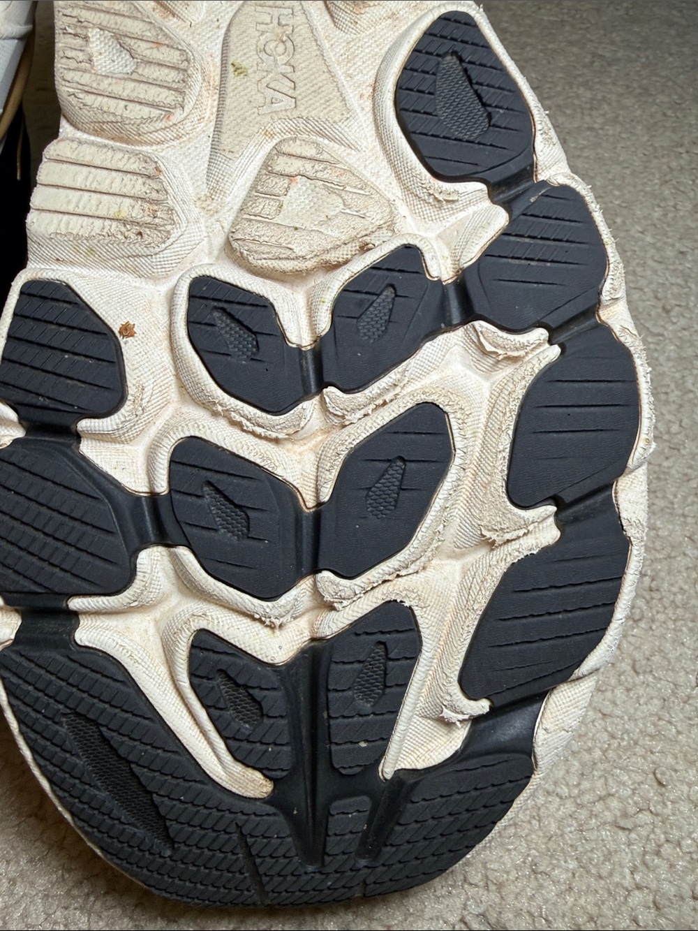 Hoka Black and Gold Women's Athletic Running Shoes - Picture 9 of 13